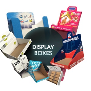 Wholesale Custom Corrugated Cardboard Floor <b>Display</b> <b>Rack</b> for Retail Store PP Material Cutting Service Available - Product Image 3