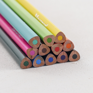 Xin Bowen 12 colores lápices solubles en agua lápiz de carbón lápices de madera de colores para niños - Product Image 6
