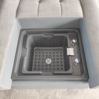 Fauteuil de pédicure électrique de luxe réglable, mobilier de salon, table de massage avec trou facial, lit de massage des pieds avec massage corporel