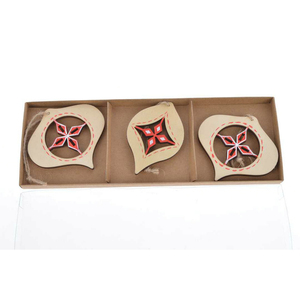 Hot selling products in Nigeria, a <span class=keywords><strong>lot</strong></span> of 3 wooden ball laser pendants Hanger Christmas decorations hanging - Product Image 2