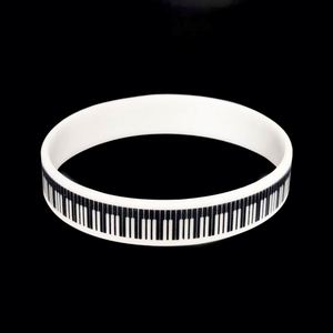Piano Note Silicone Bracelet Music Inspiration Bracelet Piano Note Theme Party Supplies Music Party <b>Gifts</b> Rubber Wristband - Product Image 5
