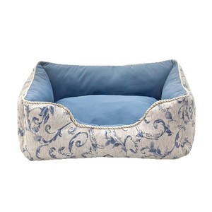 All-season blue and white porcelain cat <b>sofa</b>, stain-resistant, wear-resistant, scratch-resistant, semi-enclosed cat bed, <b>pet</b> - Product Image 4