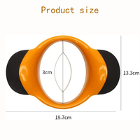 Vente en gros usine : Coupe-mangue manuel portable en acier inoxydable, ustensile de cuisine, coupe-fruits personnalisé, avec récipient compatible lave-vaisselle