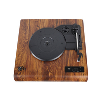Tourne-disque en vinyle à 3 vitesses avec couvercle anti-poussière, vente en gros