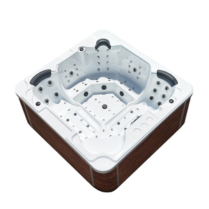 <span class=keywords><strong>Hydrorelax</strong></span> Spa de Luxe en Acrylique pour 5 Personnes, Moderne, Autoportant, avec LED, pour Jardin, Massage, Baignoire à Remous Extérieure avec Filtre de Drainage pour Familles - Product Image 4