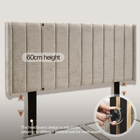 Lit rembourré modulaire de luxe à design européen, avec rangement réglable, cadre en bois massif, prix abordable, vente en gros usine