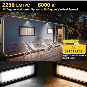 Offre Spéciale pratique <span class=keywords><strong>12</strong></span> <span class=keywords><strong>volts</strong></span> Rv lumières blanc/jaune <span class=keywords><strong>LED</strong></span> scène auvent lumière <span class=keywords><strong>LED</strong></span> RV porche lumière pour <span class=keywords><strong>camping</strong></span>-<span class=keywords><strong>car</strong></span> camion remorque 4x4 - Product Image 2