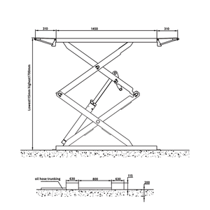 Mini Elevador Hidráulico de Aire para Autos, para Garajes, Talleres de Neumáticos y Casas Móviles - Product Image 5