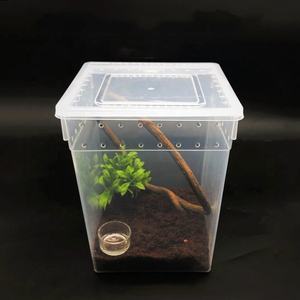 20x20x25cm Boîte carrée de grande taille pour élevage de reptiles Boîtes de cages en plastique PP - Product Image 3
