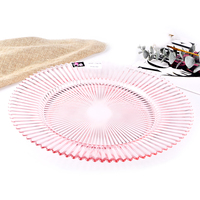 Assiettes de présentation en verre cristal écologiques, élégantes et modernes, vertes, pour événements, nouveau design, mariage, décoration intérieure, vente en gros