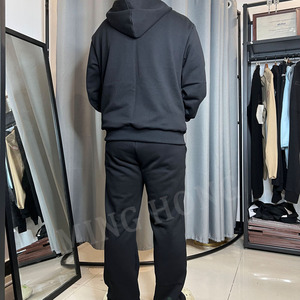 Sweats à capuche personnalisés de haute qualité brodés par autocollant et pantalons de survêtement à fermeture éclair Survêtement pour hommes - Product Image 6