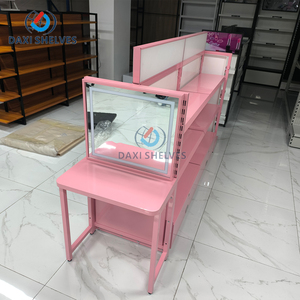 Vitrine de cosmétiques pour salon de beauté, armoire à cosmétiques avec miroir, support pour <span class=keywords><strong>palette</strong></span> de maquillage - Product Image 1