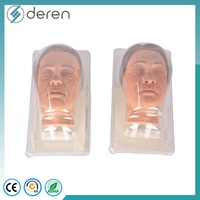 Tête de mannequin en silicone Deren DRFY, modèle d'entraînement à l'injection faciale masculine pour la pratique médicale esthétique