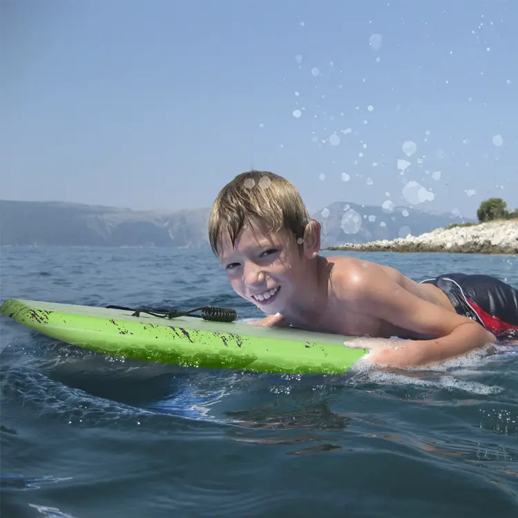 Woowave özel OEM tasarım EVA sörf Bodyboard çocuklar için tasma ile
