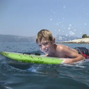 Woowave Custom OEM Design EVA Surf Bodyboard With Leash For Kids