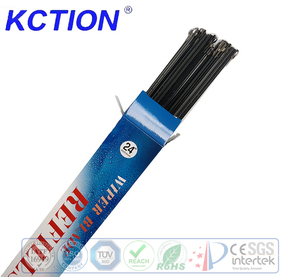 Kction di lusso PC Posteriore In Plastica del Metallo Gemelli Ferroviario Parabrezza Anteriore di Ricambio telaio tergicristallo Blade Refill inserto 6 millimetri - Product Image 1