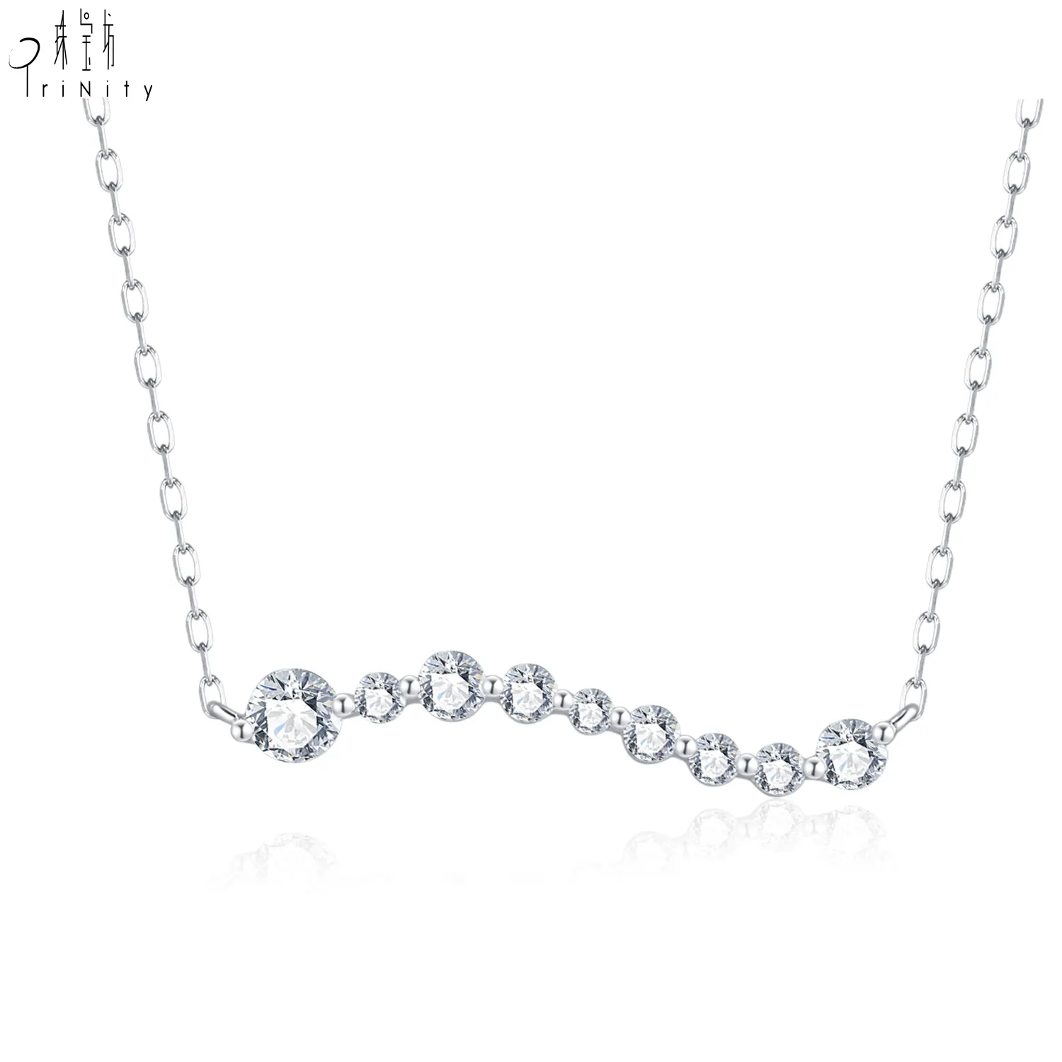 Fine Diamond Jewelry Personal isierte unregelmäßige Design Anhänger Halskette 18 Karat Solid Gold Schmuck Halskette Charms für Frauen