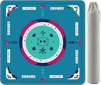 Alas Meja Mah Jongg Amerika Ringan, Tahan Lama, Karet Alami Anti Selip, Peredam Suara, untuk Permainan Mahjong dan Poker