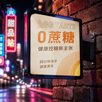 Boîte à lumière LED ultra-mince en verre trempé, affichage publicitaire mural, panneau d'affichage de menu pour ascenseur