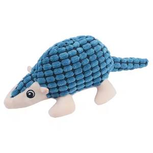 Venta al por mayor 9-Colored Plush <span class=keywords><strong>Armadillo</strong></span> Dog Toys Squeaky Stuffed Pet Chew Toy Joy Companion - Product Image 2