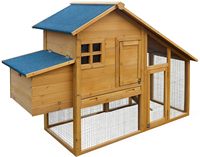 Fournisseur direct d'usine, grand poulailler en bois, extérieur, imperméable, protection solaire, cage d'élevage à double couche, chaude, pour tous les animaux