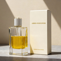 Flacon de parfum en verre cristal de haute qualité en gros, 75 ml, 80 ml, couleur personnalisée, flacon vide à col serti pour emballage de parfum