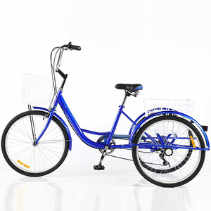 Triciclo utilitario Deseo de 26 pulgadas y 3 velocidades con cesta para personas mayores y mujeres que se desplazan diariamente - Product Image 3