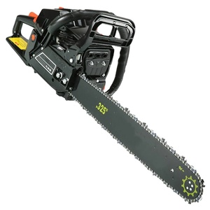 Tronçonneuses à essence 7000w 14300rpm 20'' 75CC <span class=keywords><strong>2</strong></span> <span class=keywords><strong>temps</strong></span>, tronçonneuse à essence à double balayage 58, réservoir de carburant transparent - Product Image 1