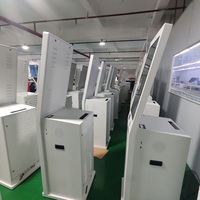 Kiosque interactif à écran tactile haute définition sur pied de 27 pouces personnalisé avec imprimante et scanner