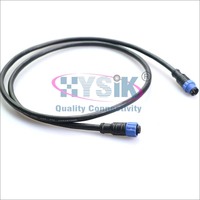 Cable de Red Estándar NMEA2000 para Uso Marino, 4 Núcleos, 22/24 AWG, 60V, 4A, Blindado, PVC, Negro, Conjunto de Cable para Barco