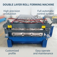 Machine de tôlage automatique à double couche en acier pour toitures métalliques à prix abordable