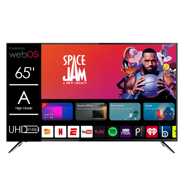 Multi-function LED Smart TV 65 75 85 100 Inch 4K HDR Ultra HD LED LCD Android WebOS Smart TV