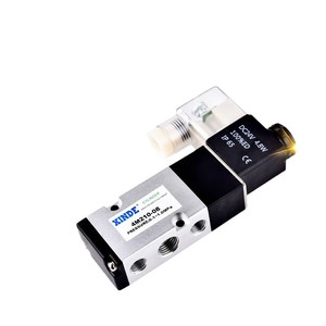 Vanne solénoïde pneumatique XINDE 4M210-08 24V DC 2 voies 5 ports pour la commande pneumatique dans l'automatisation industrielle - Product Image 2
