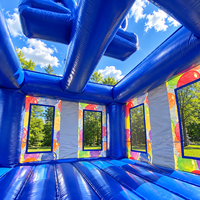 Château gonflable commercial Ceyu en PVC coloré pour enfants, idéal pour les anniversaires, les fêtes foraines et la location événementielle
