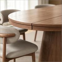 Table à manger extensible et convertible en bois massif de style rétro, pliable, multifonctionnelle, personnalisable, grande taille, ensemble pré-assemblé