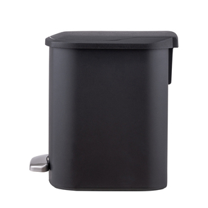 Popular High-Quality 6L Plastic Waste Rectangle Trash Can Pedal Bin