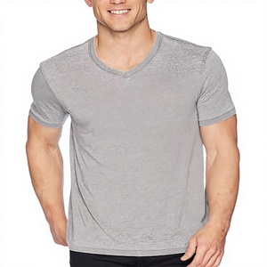 T-shirt Homme Col V 100% Coton GSM 160 Personnalisé avec Logo OEM – Vêtement d'été Doux de Haute Qualité à Prix Bas – MOQ - Product Image 5