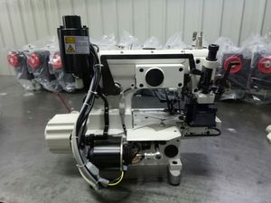 DT600-33AC/EUT/DD Nouvelle machine à coudre à entraînement direct, coupeur droit, coupe-fil pneumatique automatique, lit cylindrique, point de recouvrement, moteur haute vitesse - Product Image 4