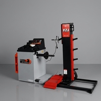 Équipement d'alignement 3D tout-en-un et équilibreuse de pneus, capacité 70 kg, vitesse 200 tr/min, LEO L9031, 0,25 kW, affichage automatique à deux valeurs