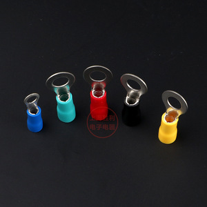 RV2-4S Ring <b>Terminals</b> Brass 1.25-3mm2 PVC Insulated Cold Pressed For Wiring - Product Image 2