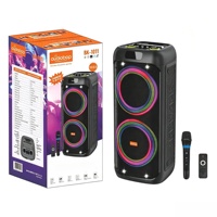 Système audio professionnel de scène Global Sound Tech Oudiobop, double caisson de basses de 10 pouces, son BT 5.0, liaison TWS, extérieur, jardin