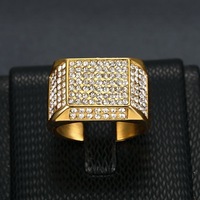 Bijoux fins en acier inoxydable zircone anneaux carré Quartz conception géométrique étanche à l'eau non ternir pour fiançailles fête argent