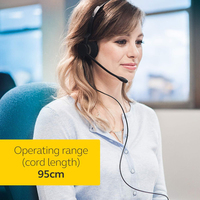 Casque d'écoute stéréo supra-auriculaire Jabra Biz 1500 Duo/Mono QD avec microphone antibruit