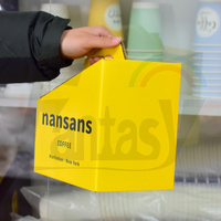 Vente en gros Logo personnalisé imprimé 2L/3L/5L Conteneur de café en carton ondulé durable à emporter Boîte distributrice de café jetable