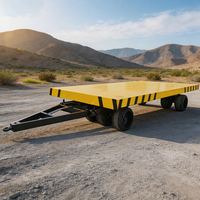 Remorque de transport aéroportuaire, chariot à plateau bas pour marchandises