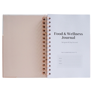 Food Journal and <strong>Fitness</strong> Diary with Daily Gratitude and Meal <strong>Planner</strong> for Healthy Living Notebook - Product Image 2