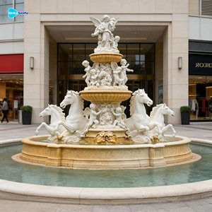 Fuente de Cabeza de Caballo de Mármol, Elemento Decorativo de Agua para Exteriores, Ideal para Entradas, Caminos de Entrada y Propiedades de Lujo - Product Image 3