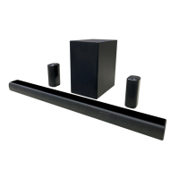 Système de son surround 5.1 canaux pour cinéma maison avec barre de son et caisson de basses pour AUX, optique, USB, télécommande, en bois