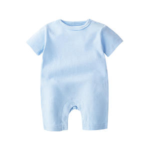 Tute Casual in cotone a maniche corte del produttore vestiti striscianti con modello di rana per neonati - Product Image 1