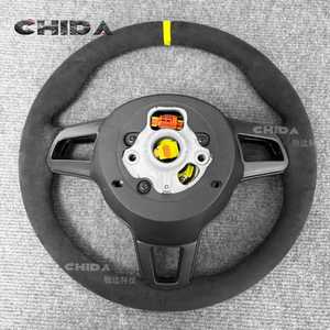 Für Porsche 911 992 <span class=keywords><strong>GT2</strong></span> GT2RS GT3 GT3RS GT4 Cayenne Macan Boxster Cayman&T Model Suede Sport Lenkrad - Product Image 5